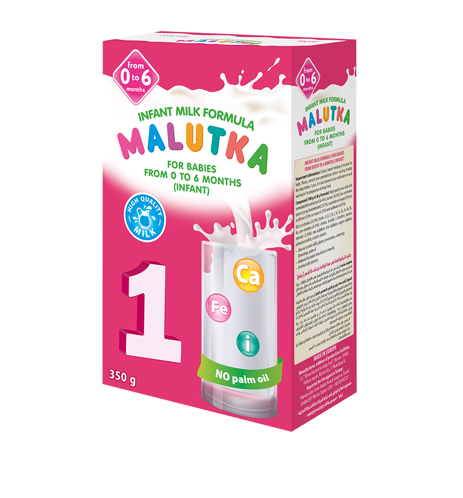 Infant milk formula for babies from birth to 6 months (primary) «Malutka 1»