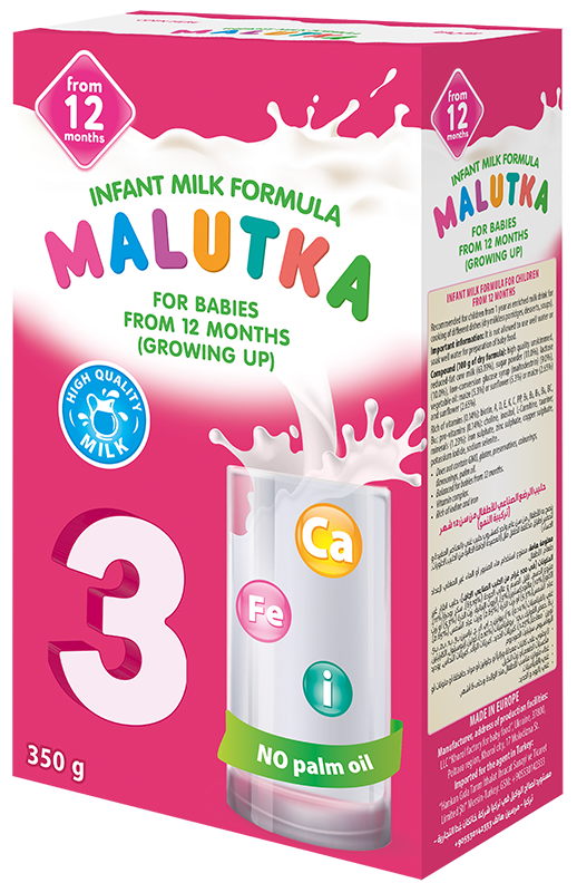 Infant milk formula for babies from 12 months «Malutka 3». 350g.